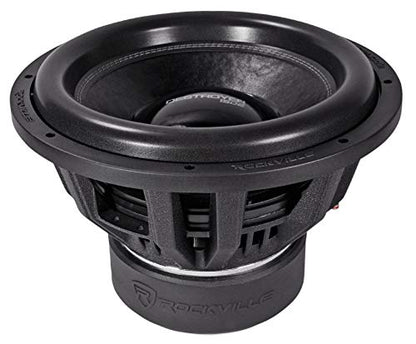 Rockville Destroyer 15D1 15" Dual 1-Ohm Competition Car Audio Subwoofer | USA Made Voice Coils, 8000W Peak, 2000W RMS, Dual 1-Ohm, Triple-Stacked 300 Oz Magnets, Cast Aluminum Basket, 35mm XMAX