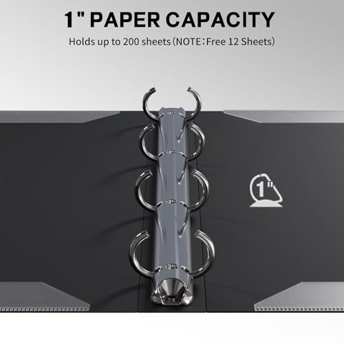 Sheet Music Folder, Piano Sheet Music Binder 4 Page Expand, A4 Size 52 Pages Capacity, Writable Choir Folder for Holding Sheet Music and Storing Files, Black - style: 4 Page Music Folders