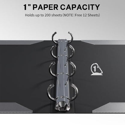 Sheet Music Folder, Piano Sheet Music Binder 4 Page Expand, A4 Size 52 Pages Capacity, Writable Choir Folder for Holding Sheet Music and Storing Files, Black - style: 4 Page Music Folders