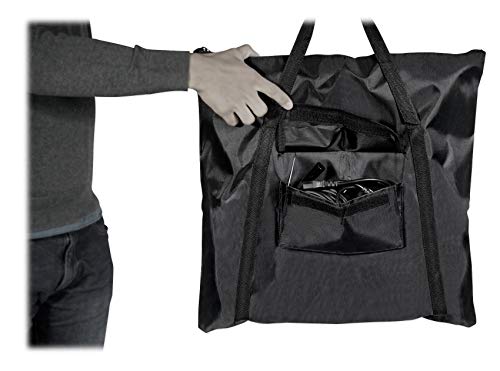 Rockville RTP32B Black Totem Moving Head Light Stand with Scrims and Bags - color: Black