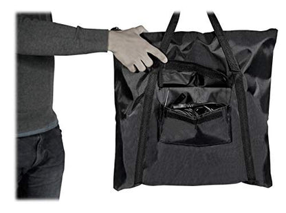 Rockville RTP32B Black Totem Moving Head Light Stand with Scrims and Bags - color: Black