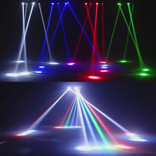 JUNMAN Two Arm Four Head Led Beam Moving Head Light DJ Disco Stage Lights
