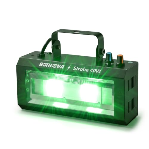 40W LED Strobe Light, Portable RGB LED Stage Flashing Light - color: RGB (Red, Green, Blue)