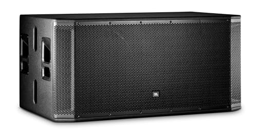 JBL Professional SRX828SP Portable, Active, Amplified, Powered Dual 18 Inch Subwoofer System. 2000 Watt Peak Crown Amplifier. DJ, PA, Stage. Black - size: 18-Inch Dual Subwoofer, style: Powered