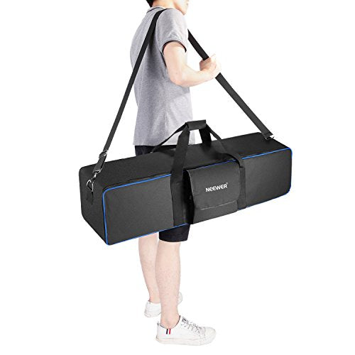 Neewer® 35"x10"x10"/90 x 25 x 25 cm Photo Studio Equipment Large Carrying Bag with Strap for Tripod Light Stand and Photography Lighting Kit(CB-05) - style: 42"x10"x10"/Black+blue