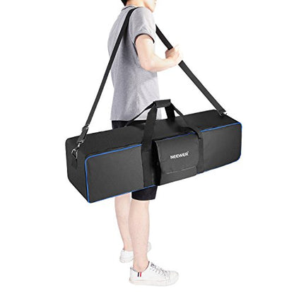 Neewer® 35"x10"x10"/90 x 25 x 25 cm Photo Studio Equipment Large Carrying Bag with Strap for Tripod Light Stand and Photography Lighting Kit(CB-05) - style: 42"x10"x10"/Black+blue