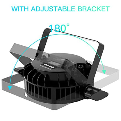 DMX Stage Lights RGBW 4in1 LED Par Light Super Bright 18X18W IP67 Waterproof Sound Activated Auto Play Uplights for Outdoor Wedding Birthday Holiday Music Show Dance Party Stage Lighting (1 Pack)