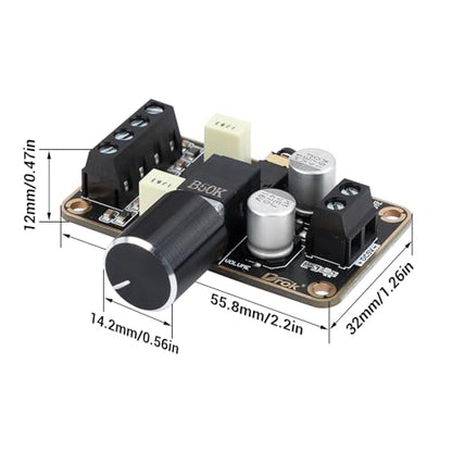 DROK 5W+5W Mini Audio Amplifier Board PAM8406 DC 5V Digital Stereo Power Amp 2.0 Dual Channel Class D Amplify Module for Speaker Sound System DIY - size: 5W+5W