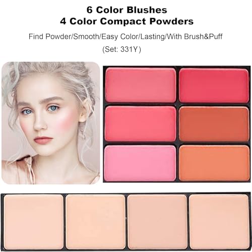 58 colors Professional Makeup Kit for Women, All In One Full Makeup Gift Set for Women Girls Beginner with Eye Shadow Blush, Lipstick, Compact Powder, Mascara, Eyeliner, Lip Liner, Eyebrow Pencil, - color: 331Y
