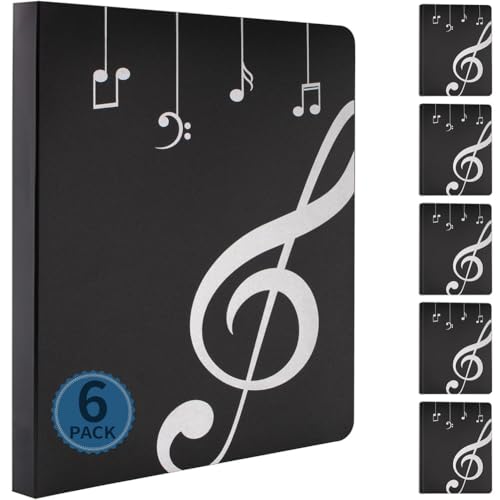 Music Folder Sheet Music Folders Binder Music Choral Storage Holder 50 Pack | Blank Sheet Files Plastic A4 Size 40 Pockets - size: 50 Pack