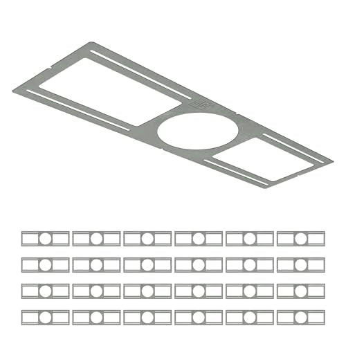 ASD 24 Pack New Construction Mounting Plate, 6 Inch Wafer Light Bracket - color: Symmetric 6", size: 24 Pack