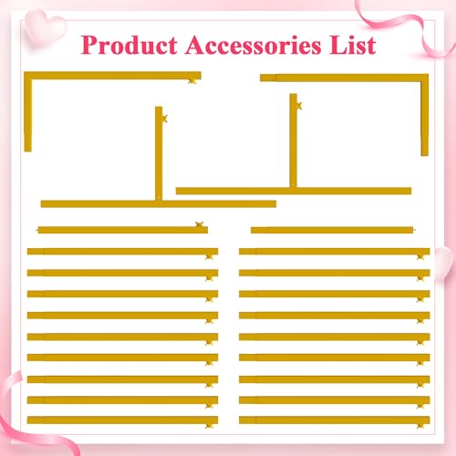 Wokceer Square Wedding Arch Backdrop Stand Gold Metal Arch 7.2FT x 7.2FT - color: Gold, size: 7.2FT x 7.2FT