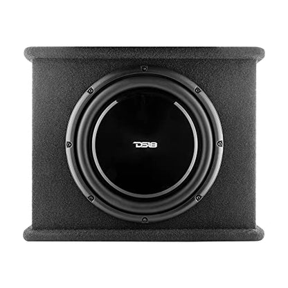 DS18 SB12A 12 Inches Shallow Subwoofer Enclosure with Built in Amplifier – Car Audio All in One Amplifier and Subwoofer Bass Package 700 Watts Power – Great Stealth Car Subwoofer in Box with Amp - style: 12-Inch