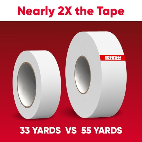 Professional White Gaffers Tape (2 inch x 55 Yards), Heavy Duty, No Residue, Matte Non-Reflective, Residue-Free, Multipurpose, Heavy Duty Gaffer, Water-Resistant, Strong Fabric Floor Tape