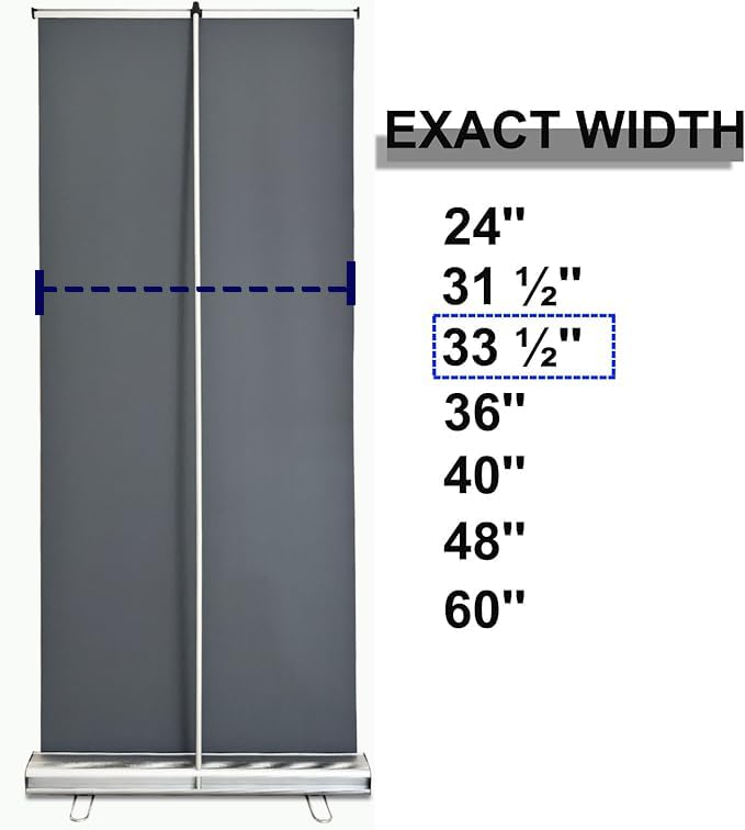 Standard Retractable Banner Stand (STAND ONLY) with Padded Carrying Bag for Tradeshow and Events (30 UNITS) - size: 30 UNITS