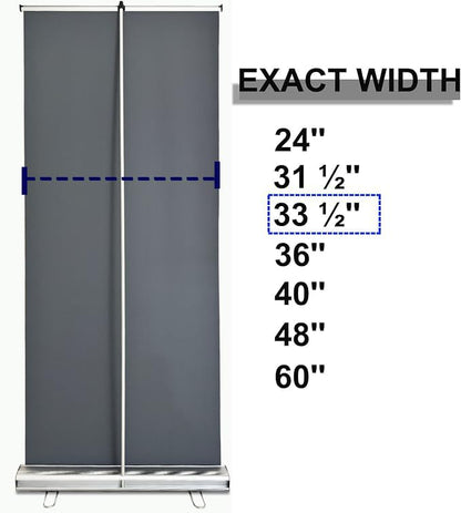 Standard Retractable Banner Stand (STAND ONLY) with Padded Carrying Bag for Tradeshow and Events (30 UNITS) - size: 30 UNITS