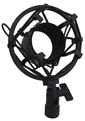 Rockville RCM01 Pro Studio Condenser Microphone, 200 Ohm, Cardioid Pattern, Metal Shock Mount, 30Hz-20kHz Frequency, XLR and 3.5mm Cables, for Vocals and Podcasting | 25mm Diaphragm, Cardioid, 48V Phantom Power, 30Hz-20kHz, 130dB SPL, 10 Ft XLR/3.5mm Cabl