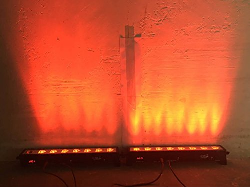 LED Par bar wall wash Stage Light,SENLAN 8pcsX3W RGB 3-in-1 LED and Full Aluminum House of 7 Modes DMX512 for Disco/Party/Theater