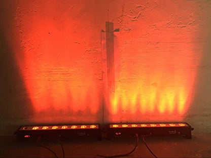 LED Par bar wall wash Stage Light,SENLAN 8pcsX3W RGB 3-in-1 LED and Full Aluminum House of 7 Modes DMX512 for Disco/Party/Theater