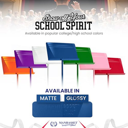 Manhasset 48 Blue Symphony Music Stand for Sheet Music - color: Blue, Glossy, size: Pack of 1