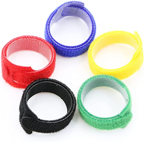 50pcs Reusable Fastening Adjustable Cable Ties Wire Management (8 Inch, Green) - color: Green, size: 8 Inch