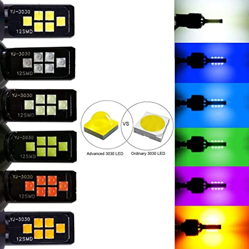 SOCAL-LED LIGHTING 1156 BA15s Green LED Turn Signal Bulb Advanced 3030 SMD Bright Colorful DRL Brake Lamp Parking Tail Light, Pack of 2 - color: Green, size: 1156 BA15s
