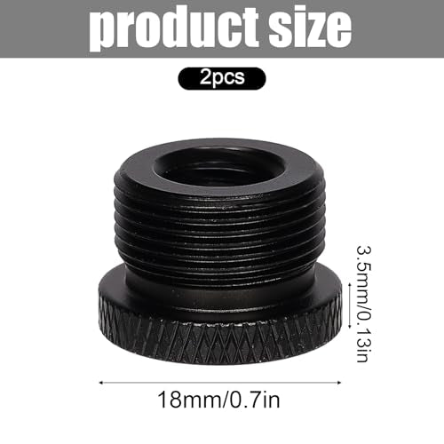 SAVITA 2pcs Mic Foot Adapter, 3/8 Female to 5/8 Male Tripod Screw Thread Adapter Mount Accessories for Camera Monitor Microphone Stand - size: 3/8 à 5/8