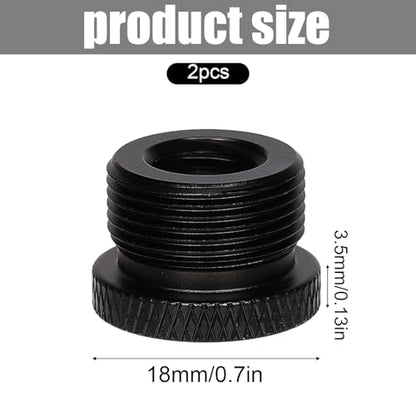 SAVITA 2pcs Mic Foot Adapter, 3/8 Female to 5/8 Male Tripod Screw Thread Adapter Mount Accessories for Camera Monitor Microphone Stand - size: 3/8 à 5/8