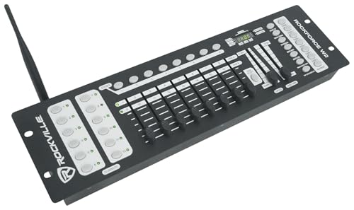 Rockville Battery PAR 6RF White LED Wash Light 6-Pack with DMX Controller | Up to 15-Hour Rechargeable Battery, RGBWA+UV, Wireless DMX, 6 RF Remotes, ROCKFORCE W2 192-Ch Controller, 7-Items