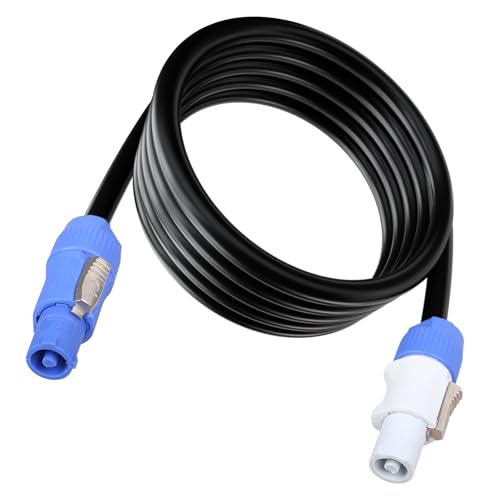 3 Pin PowerCon Power Cable AC PowerCon Input to Output 12AWG Power Extension Cable Fits for Stage Light,LED Screen Beam Moving Head Light, Audio Video Equipment and More (1.85M/6FT) - size: 1.85M/6FT Type A