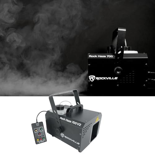 Audiosavings Bundle: (2) American DJ ElectraPix Bar 16 Outdoor DMX Lighting Bar Bundle with Rockville ROCKHAZE 700 Haze Machine + R720L Fog Machine w/LED + (2) Travel Bags (6 Items)