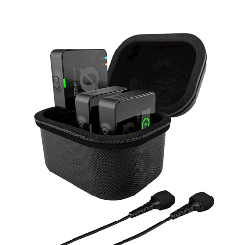 RØDE Wireless PRO Compact Wireless Microphone System with Timecode, 32-bit Float On-board Recording, 2 Lavalier Microphones and Smart Charge Case for Filmmaking and Content Creation - color: Black, style: WIPRO