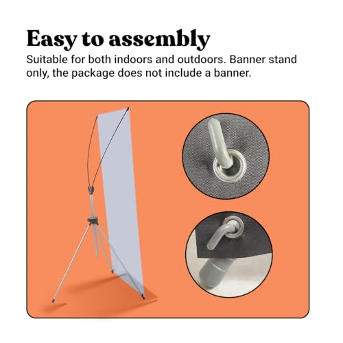 T-SIGN X Banner Stand, Banners & Signs for Business - 23inch x 63inch to 32inch x 78inch Adjustable Banner Holder - Portable Retractable Banner with Bag - Banner for Trade Show & Display (Pack of 2) - size: 2 Pack