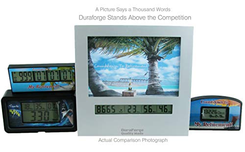 9999 Day Retirement Countdown Clock with Large Display Digital Timer & a 4x6 Picture Frame, Fun Gifts for Men or Women Change Photo & Count Down to Vacation Wedding Christmas Halloween holiday