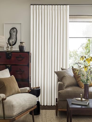 Natural Linen Pinch Pleated Full Blackout Curtains 94 Inch Long 2 Panels - color: Natural Linen, size: 40"W x 94"L (Pack of 2)