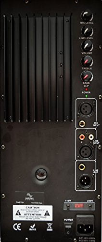 Harmony Audio 12 inch Powered PA Speaker 800W Active DJ Loudspeaker HA-C12A | Built-in amp and amplifier, live sound stage monitor, karaoke, vocals, band, events, parties, floor wedge cabinet