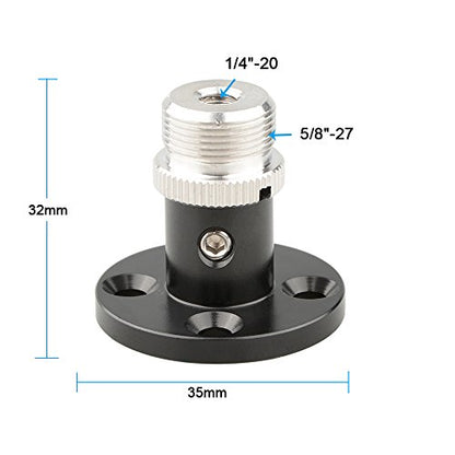 CAMVATE Microphone Table Mount with 5/8"-27 Thread - 1193 - size: Compact
