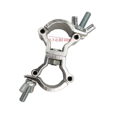 Mini Dual Swivel Coupler Truss Clamp for 0.7-0.8 Inch 18-20mm Tubing 2pcs