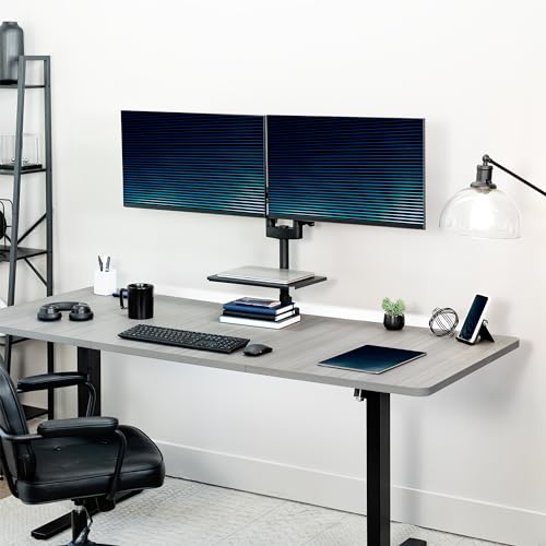 VIVO Universal Steel 14 x 10 inch Shelf Pole Mount for TV Cart, Attaches to 0.5” to 2.4” Poles, Speaker & Microphone Stands, Clamp-on Utility Storage Surface, Black, MOUNT-SF13P (Pack of 6) - size: 14 x 10 inch (Pack of 6)