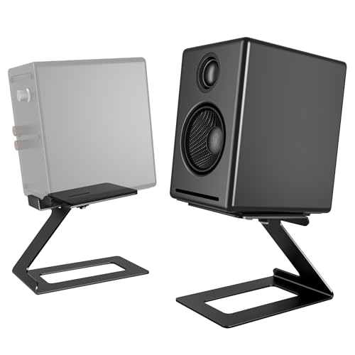 PEGZONE Desktop Speaker Stands, Adjustable Depth 5.5″–7.5″, 1 Pair