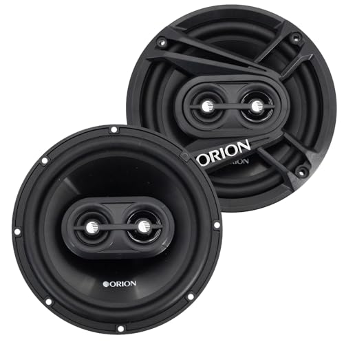 ORION Cobalt CB653 6.5" 3-Way Coaxial Car Speakers, 240W Pair | 3-Way Full Range Audio, Polypropylene Cone, Butyl Rubber Surround, Enhanced Bass - style: 6.5" 240 Watts