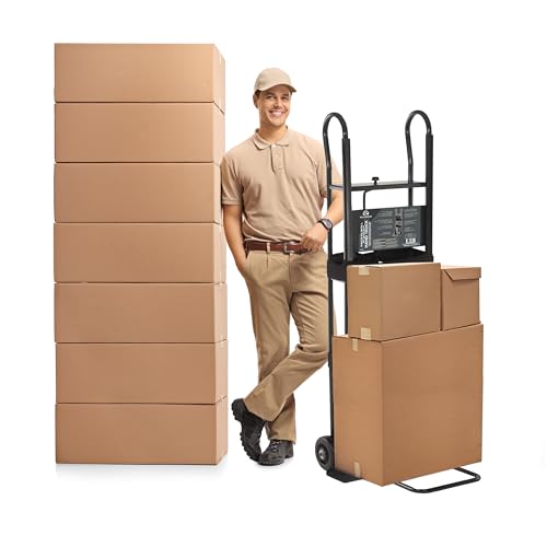 Olympia Tools 800 Lb Appliance Hand Truck with Easy-to-use Belt Tightener for transport Large Appliances and Furniture | 6 Inch TPR Wheels for a Quiet Ride, Toe Plate, 2 Webbed Straps, Heavy-Gauge Steel, for Appliances & Furniture - size: 800 LB Appliance