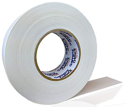 Gaffer Tape Gaffer's Choice Ultra - White Gaffers Tape 2 Inch x 60 Yard - THE Biggest ROLL - Heavy Duty Tape - Easiest to Tear Cloth Tape - color: White