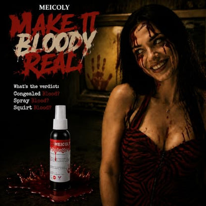 MEICOLY SFX Makeup Kit Scars Wax,Fake Blood Spray(2.1Oz) Halloween Special Effects Wound Wax(1.67Oz) with Spatula,Stipple Sponge,Coagulated Blood Gel(1.06Oz),5ml Castor Sealer,Scary Clown Makeup 01 - color: 1 pcs Modeling Wax Set 01
