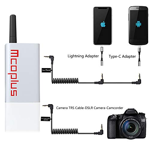 48 Channel UHF Wireless Lavalier Lapel Microphone with 2 Transmitters, 1 Receiver for DSLR Camera, XLR Camcorders, PC, Smartphone Mobile Devices, Video,Interview,TV,ENG Vlog YouTube - size: UHF48-2T 1R