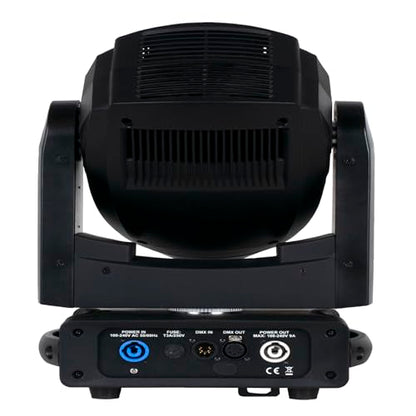 Audiosavings Bundle: (4) ADJ Focus SPOT 5Z Moving Head Spot Light Bundle with (1) QRC-MH Flight Case,(1) Fog Machine,(1) DMX Controller, (1) Travel Bag, (1) Fog Juice,(4) 25 DMX Cable(13 Items)