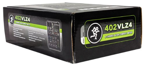 Mackie 402VLZ4, 4-channel Ultra Compact Mixer with High Quality Onyx Preamps | Onyx preamps with 2-band EQ and sealed rotary controls for broadcasting, live events and studio recording - style: 4-Channel