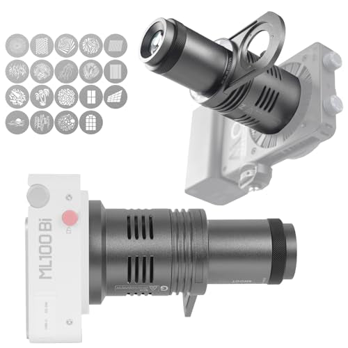 CX100 Mini Optical Snoot Gobos Accessories with ZY Mount Adapter, Spotlight Attachment Shape Light Compatible with ZHIYUN Molus X100,CX100,GodoxG ML100BI,ML100R - size: Mini Mount for ZHIYUN & Godox