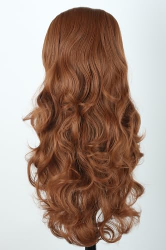 50s Married Housewife Costume Wigs for Women Brown Big Bouffant Hair Beehive Wigs - color: Brown