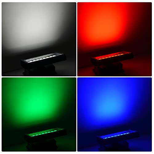 144W LED Linkable Wall Washer Light with RF Control, 14400LM RGBW 5700K Color Changing LED Flood Lights AC120V Spotlight Bar for Indoor Outdoor Lighting, Casinos, Weddings, Parties, Wall, Landscape